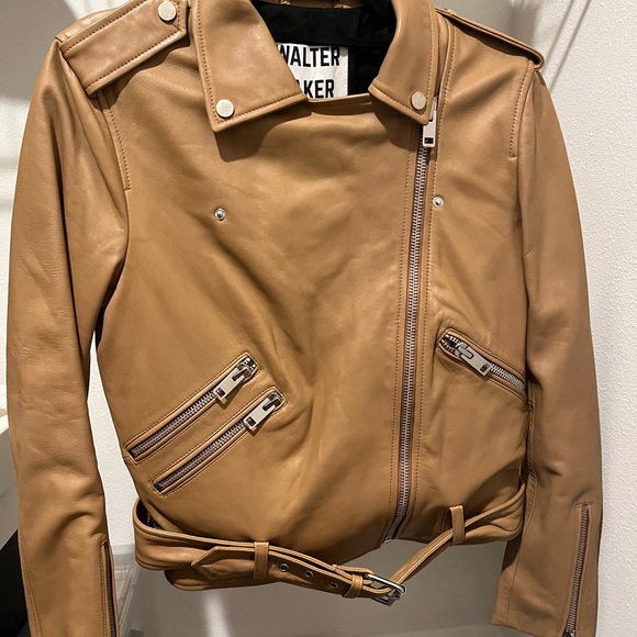 Walter Baker Leather Moto Jacket. Size M. - Picture 2 of 6